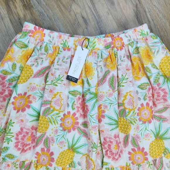 🔸️NWT Rachel Zoe Floral & Pineapple Print Maxi Skirt Size 6 - Picture 4 of 11